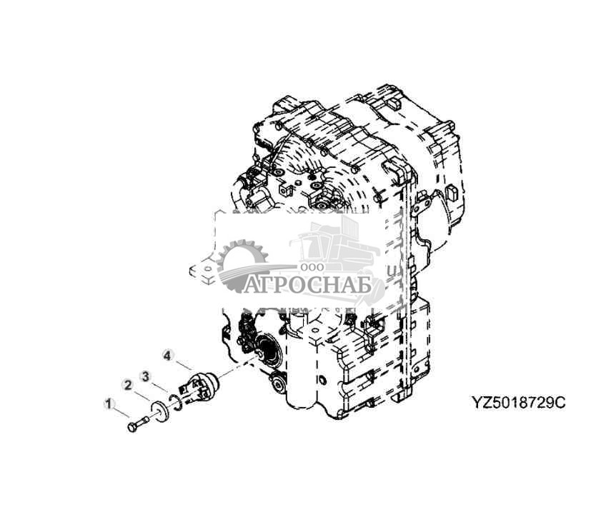 Transmission 8c Yoke Group (Output) (9620) 
